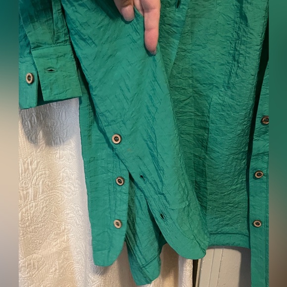 Classic Shirtdress - Kelly Clover Green NEW! Sz L 💚 - Picture 4 of 8
